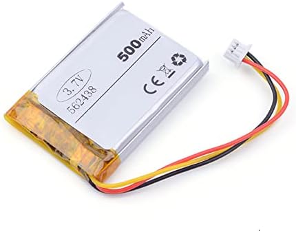 Ezousa 3.7v 500mAh 562438 Bateria recarregável de íons de lítio para relógio inteligente GPS mp3 mp4 celular orador