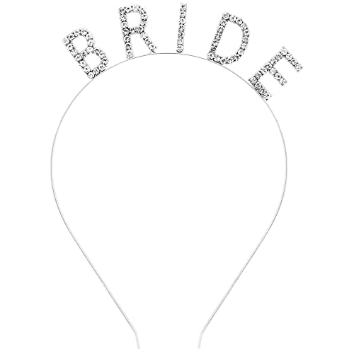 Rhinestone Bride Head Band, faixa para a cabeça do noiva, bandana da cabeceira da noiva de shinestone, bandana da coroa da noiva, bandana da festa de casamento para mulheres meninas