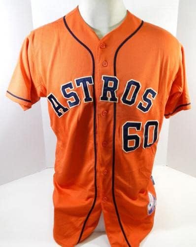 2013-19 Houston Astros 60 Game usou o Orange Jersey Name Plate Removed 44 DP23623 - Jerseys MLB usada para jogo MLB