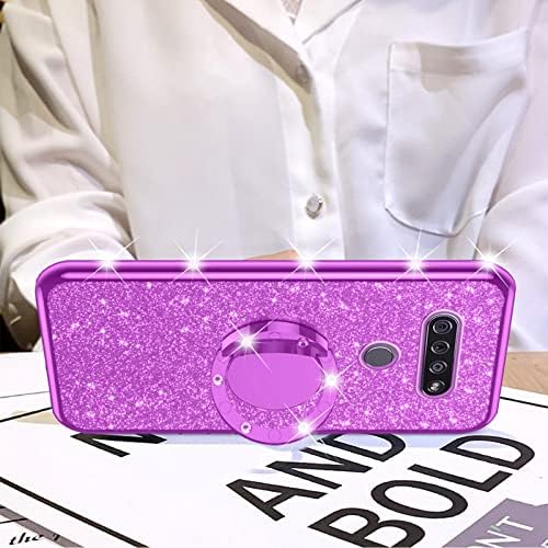 nancheng para LG K51 Case de telefone, para LG Q51/LG refletir case meninas mulheres glitter tampa de TPU macia e macia