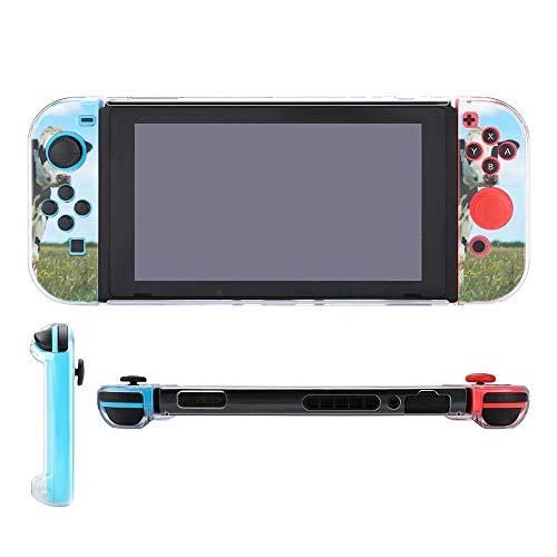 Caso para Nintendo Switch, vaca branca e marrom de cinco peças definidas para capa protetora Caso Case Console Acessórios