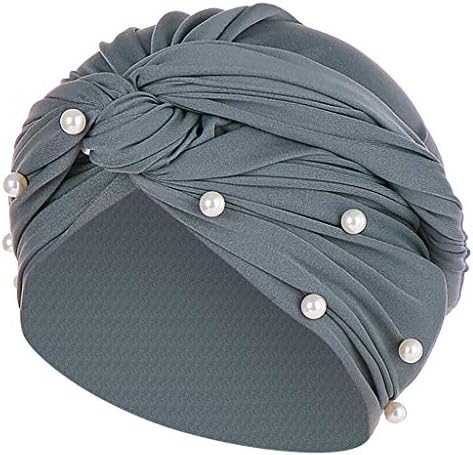 Cabeça enrolada na cabeça para câncer, Turban Skull Cap Cap alopecia Perda de cabelo Hijab Cap quimiote com quimioterapia feminina