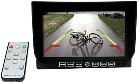 BrandMotion 7 ″ Digital Quad-Display Monitor com DVR AHDS-7674 de 4 canais | Conexões da câmera universal | Suporta até 4 câmeras com exibição/registro simultâneas | HD 1080p