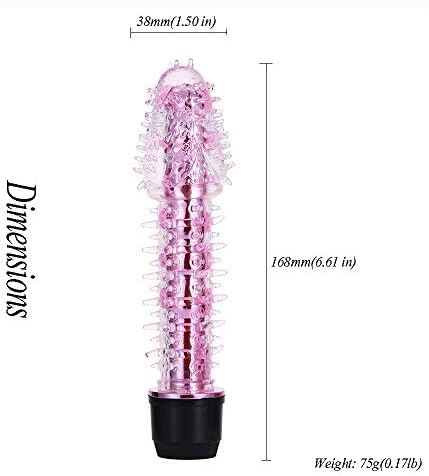 UIFIRST VIBRATOR SILICONE DILDO G Spot Spot Massger Sex Toy para mulheres, vermelho