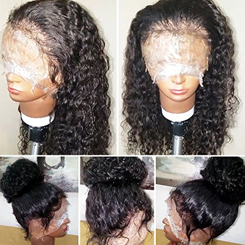 Cabelos jyz de renda cheia perucas de cabelo humano brasileiro cabelo molhado molhado cacheado 150% de densidade perucas de renda cheia para mulheres negras com cabelos para bebês