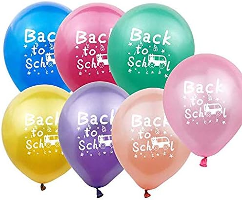 Axgo de volta à escola decoração de confete de látex Balões para pré -escolar Prop para o jardim de infância da sala de aula