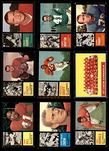 1962 Topps St. Louis Cardinals Football Team Set St. Louis Cardinals-FB VG+ Cardinals-FB