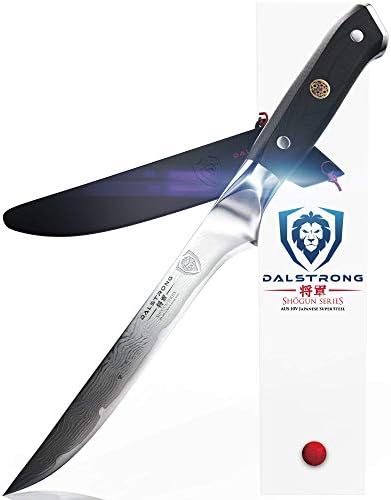 Dalstrong Shogun Série 12 Knife Sliacing & Carving - Granton Edge empacotado com a faca da Shogun Series 6 - Bundle Aus -10v japonês - churrasco