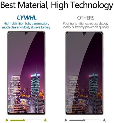 [2 pacote] Para Samsung Galaxy Note 20 Protetor de tela de privacidade, Protetor de tela de filme de vidro anti-espinheiro