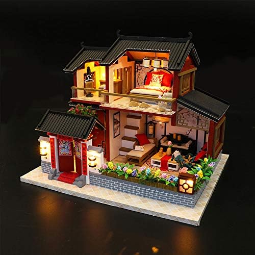 DIY Cottage Xiang Ruige Antigo vento costurado à mão Villa Model Model Idea.