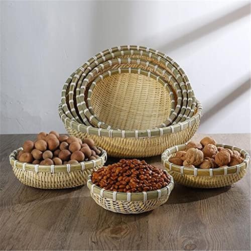 HJKOGH 9pcs/conjunto de lanches de frutas secas cestas de armazenamento de produtos tecidos cestas de frutas lavando vegeta
