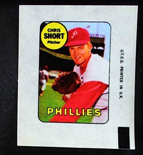 1969 Topps Chris Short Philadelphia Phillies NM Phillies