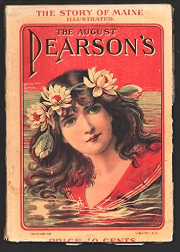 Pearson 8/1901-Unique Good Girl Art Cover-Sea Lady por HG Wells-Lawson Woods Interior Art-VG/FN
