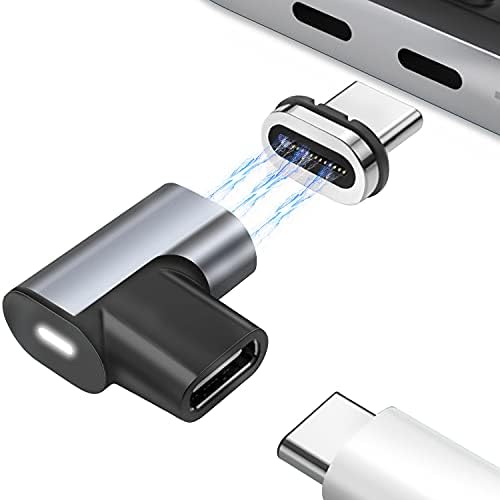 Adaptador de USB C Magnético, 24pins Tipo de conector C Thunderbolt 3, USB PD 100W Carga rápida, transferência de