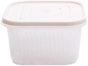 Dbylxmn Alimentos de armazenamento de alimentos com capa com compartimento selado pingando suprimentos transparentes de cozinha recipientes de almoço de silicone para crianças