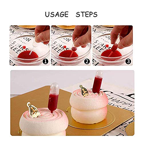 200pcs 4ml Mini Squeeze Transfer Cupcakes Pipets-retangular, coração, forma redonda, gotas de plástico descartáveis ​​para cupcake,
