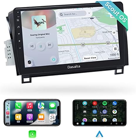 Estéreo do carro Android da Dasaita com Scout para Toyota Tundra Sequoia 2007-2013 - CarPlay, Android Auto, WiFi, 10.2 ,