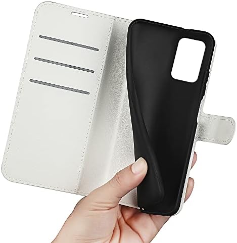 Caixa de telefone de carteira de couro brilhante Hficy com protetor de tela de vidro de 2pack e cordão, capa de mulheres flip