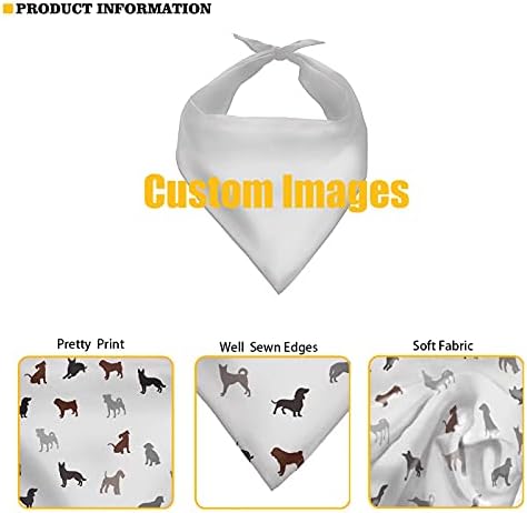 Finga da bandeira dos EUA mapa de cães impressão bandana petão bandana, lavabável Polyster Triangle Triangle Dog Levechief for Boys Girls Dog, 1 pacote