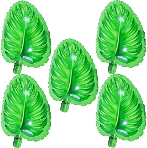 Balões de folhas de folhas Horuius Hawaii Tartaruga verde em forma de folha verde Balões Mylar Balloons para Summer