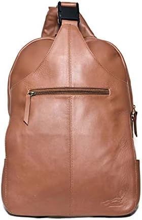 Saco de laptop de couro para couros da pantera - mochila de couro de grãos cheios de grãos completos para laptop - melhor para a universidade, faculdade, volta à escola, escritório, caminhada, viagem marrom