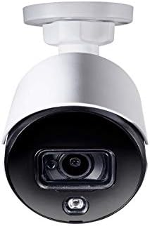 LOREX Analog 4K à prova de interior/externo HD Câmera de segurança com fio com fio com visão noturna de longo alcance, luzes ativadas em movimento e sirenes acionadas remotas
