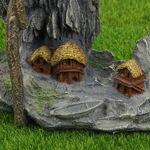 Patkaw 1PCS Cave Driftwood Aquarium RQ. Árvore de ornamentos de decoração de balanço de tanque para decoração de