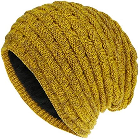 Chapéu de gorro de malha de inverno feminino Mantenha os chapéus de malha quente unissex de malha
