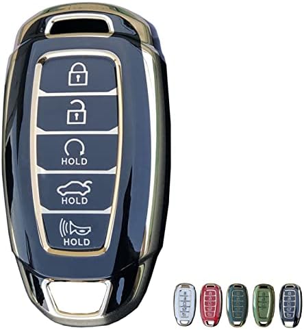 Para a capa do Hyundai Key FOB, a mais nova do Soft TPU Chave Case FOB Compatível com o 2017-2020 Hyundai Palisade Kona Veloster