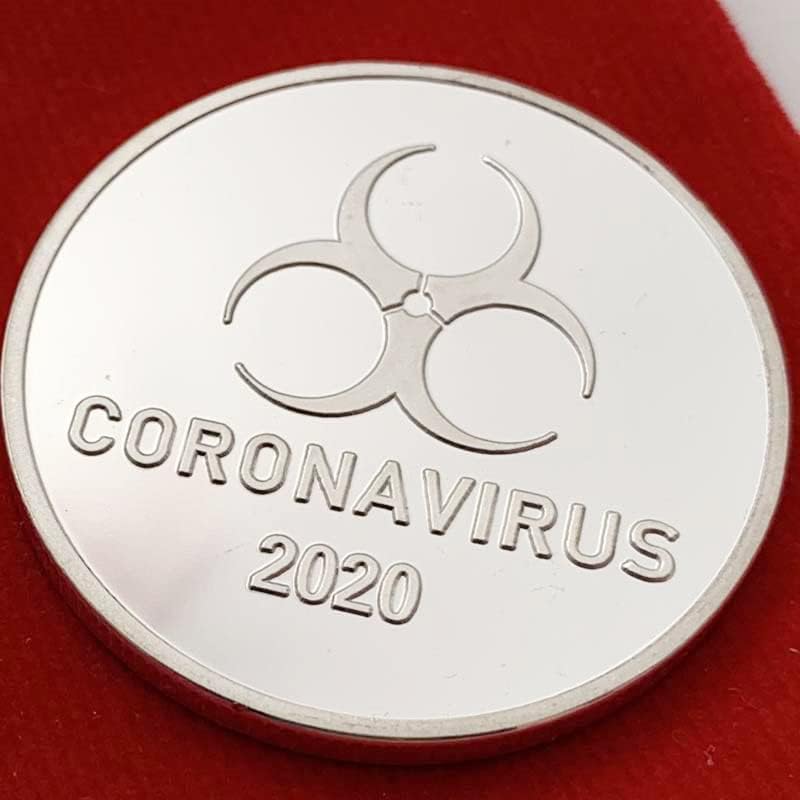 2020 Epidemic Silver Plated Coin Collection Coleção artesanal Medalha comemorativa de moeda de moeda de ouro