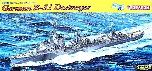 Dragon Models 1/350 Alemão Z-31 Destroyer Smart Kit