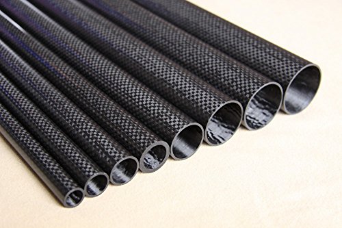 Us Whabest 2pcs Tubo de fibra de carbono 3k de alto brilho 6mm od x 5mm ID x 1000 mm de comprimento/tubo/tubo/eixo