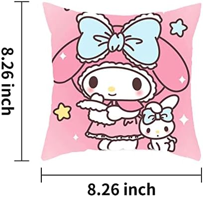 G-AHORA Cartoon Kitty Capa de travesseiro macio Decorativo Caso de arremesso de capa de Kawaii japonês para sofá-cama