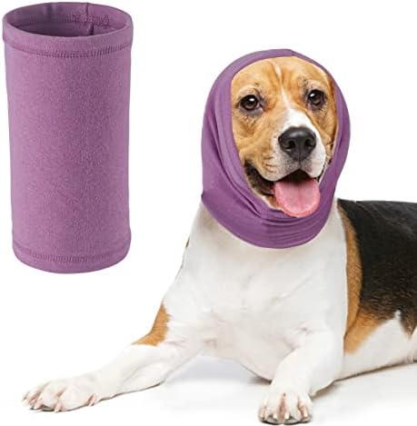 Capa de orelha de cachorro, bandeiras de orelhas para cães para secar e preparar o capuz de cachorro para proteção de ruído,