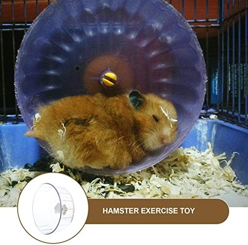 Ulthtechnovo Hedgehog Wheel Hamster Wheel Excurbida Bola Bola Pequena Rodas de Atividade Pet Silent Toy Rodging Roding Wheel Cage Acessórios para Gerbils Ratos Iconomia Rato Pig Transparente Roda de hamster de 12 polegadas de 12 polegadas