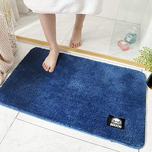 Dulplay absorvente não deslizamento de banheiro macio, tapetes de banho grossos tapetes de tapetes de máquina lavável para o chão para chuveiro C 40x60cm