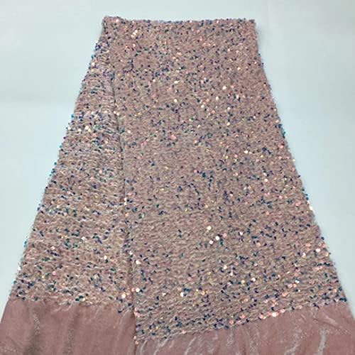 LIMAFRAFT LINHA DE LINHA DE OURO DE OURO BLATE FIXE DE LACA LENTRO 5 jardas Moda Nigéria French Velvet Lace Fabric para