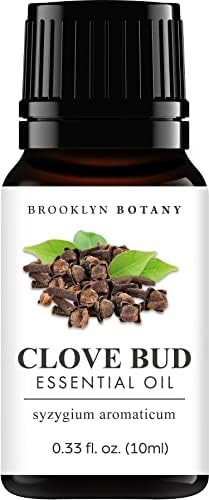 Brooklyn Botânica Cravo Broto Essential Óleo - de óleo essencial de grau puro e natural - óleo de cravo para aromaterapia e difusor - 0,33 fl oz