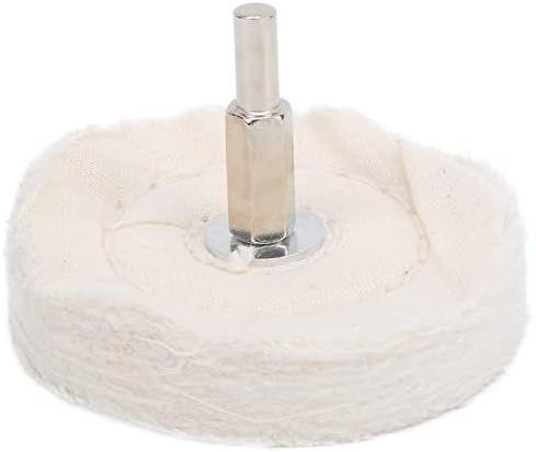 Kit de roda de polimento fafeicy, roda de pano branco de pano de pano de algodão de algodão Ferramentas de moagem de superfície