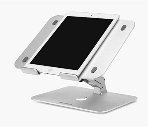 Suporte para laptop de alumínio TBGFPO, riser laptop ajustável de altura dobrável ergonômica para mesa, bandeja de cama para sofá e sofá