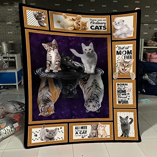 CAT - Acredite em si mesmo - Decoração de lã de mantas para amantes de gatos