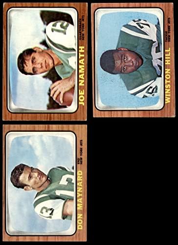 1966 Topps New York Jets Equipe definido no New York Jets VG/EX Jets