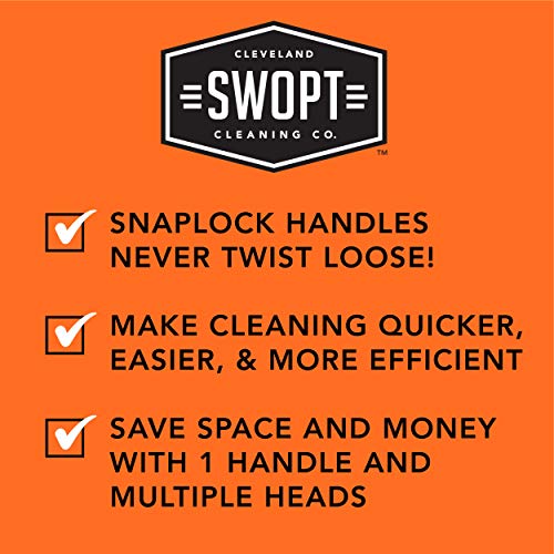Swopt 24 ”Premium multi-superfície Push Broom Head-Cabeça de limpeza intercambiável com todos os produtos de limpeza de