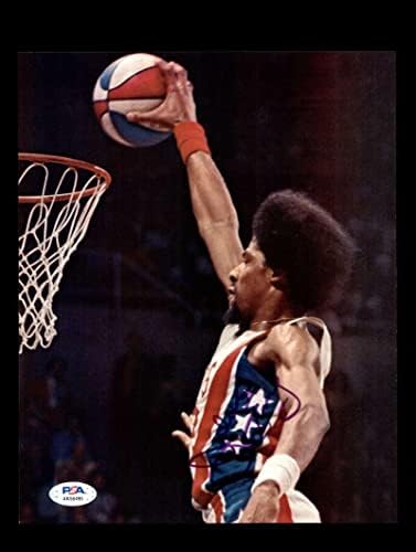 Julius Erving PSA DNA COA assinado 8x10 redes de fotos autografadas - fotos autografadas da NBA