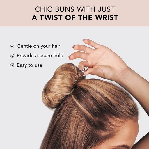 Kitsch Spin Pins for Hair - pinos de pão para estilo de cabelo | Pinos de cabelo em espiral para mulheres | Mini pinos