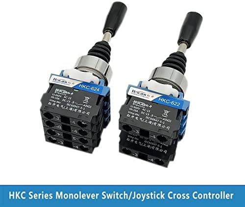 1PCS HKC 22mm Switch de joystick Monolever Monoler Cross Rocker Master Switch 2/4 de vias de auto-trapaça 2NO 4NO