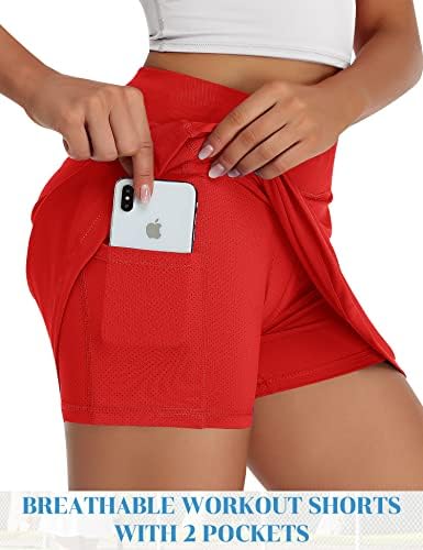 Saias de tênis de ganado para mulheres com shorts saia de golfe esportes atléticos skort high skort workout casual ativewear