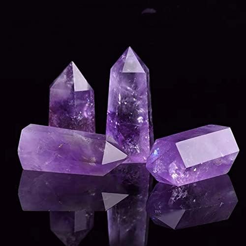 水晶柱 紫 水晶 单尖 棱柱紫 水晶 原石 打磨 紫晶 六 棱柱