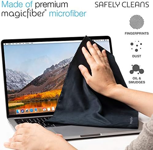 Microfiber Magicfiber 13-13,3 polegadas MacBook Pro, proteção de luz da capa de ar e limpeza de tela para laptop fino de 13 polegadas-Ultra Soft Premium Microfiber em mármore preto e branco