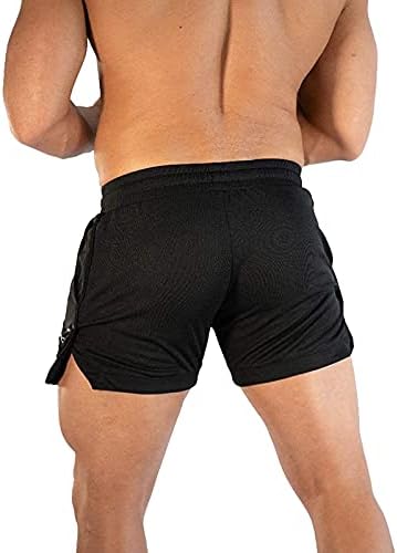 CEHT treino masculino Executando shorts leves de academia atlética com bolsos com zíper